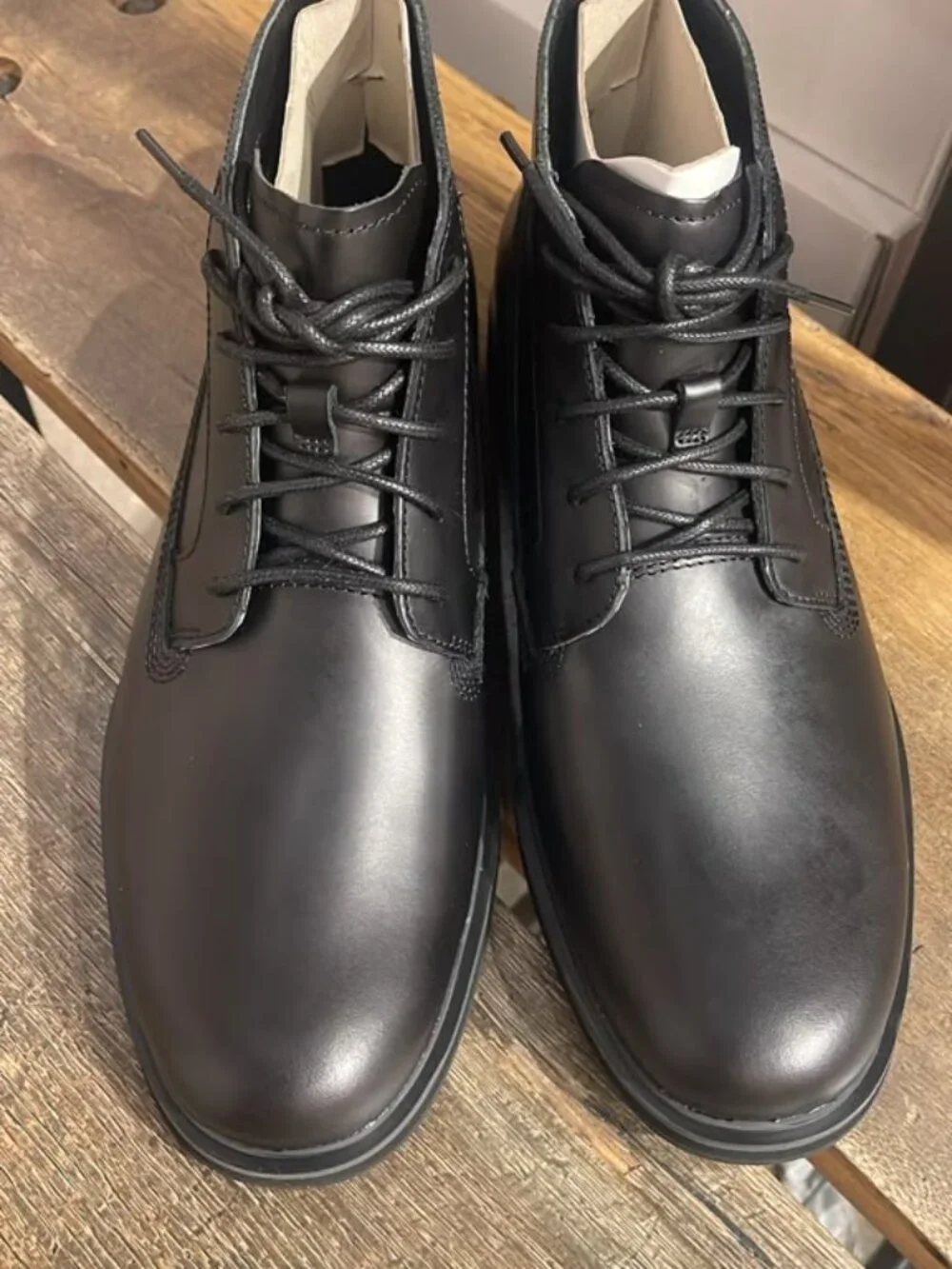 TIMBERLAND MEN'S WEATHERBUCKS EESNTL MID LACE CHUKKA BOOT BLACK FL GR A5NTS-W02